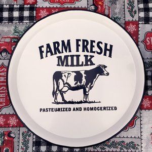 NWOT - Farm Fresh Milk Serving Tray
